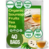 Premium 40 Soursop/Guanabana/Graviola Fruits Tea Bags, Pure, Organic, Non-GMO, 100% Made Of Soursop Fruit, Soursop Fruit Herbal Tea, No Sugar, No Caffeine, No Gluten, Vegan, Soursop Fruit Tea