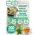 200+ Premium Dried Bay Leaves, Bay Leaf Tea, Organic, Whole Nice Leaves, Non GMO, Sugar Free, Gluten Free, Caffein Free, Vegan, Witchcraft, Fresh Harvest, Bay Leaves For Cooking