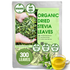 30O+ Premium Stevia Dried Leaves, Pure, Organic, Non GMO, Whole Leaves, 100% Natural, ero Calorie Sweetener, No Additives, No Caffeine, No Gluten, Vegan, Wildcrafted, Herbal Tea